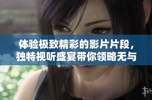 体验极致精彩的影片片段，独特视听盛宴带你领略无与伦比的魅力