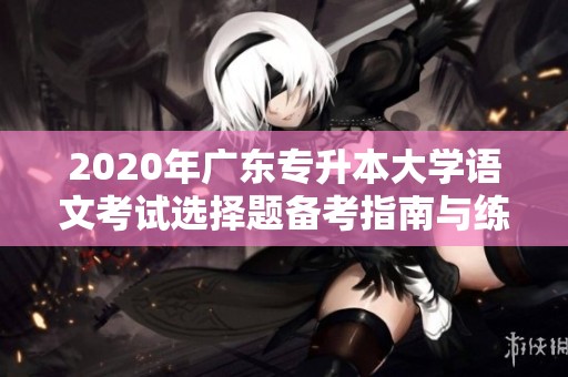 2020年广东专升本大学语文考试选择题备考指南与练习资料