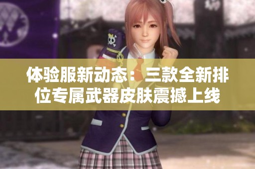 体验服新动态：三款全新排位专属武器皮肤震撼上线