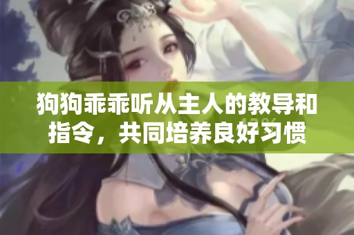 狗狗乖乖听从主人的教导和指令，共同培养良好习惯