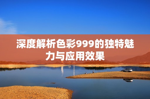 深度解析色彩999的独特魅力与应用效果